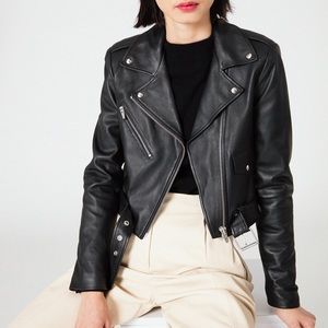 Veda Baby Jane smooth leather jacket